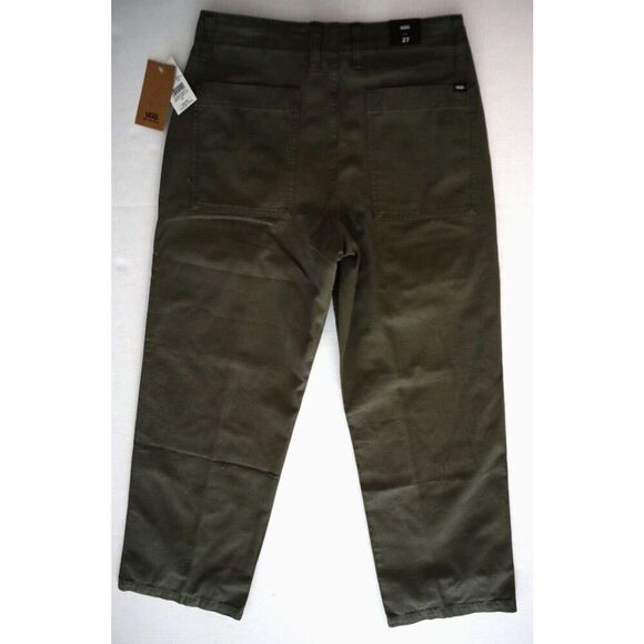 Vans 000F7M Women's Sz 27 Olive Green Arroyo Wide Leg Cargo Pants - Picture 2 of 8